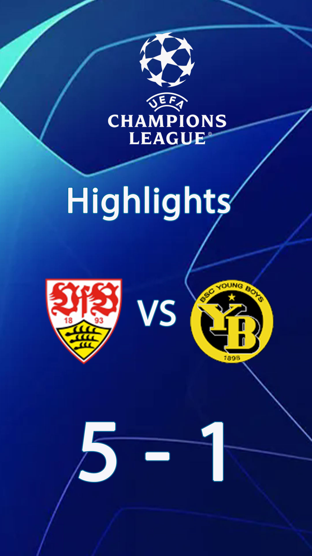 สตุ๊ตการ์ท 5-1 ยัง บอยส์ | ไฮไลต์ ยูฟ่า แชมเปี้ยนส์ ลีก 24/25